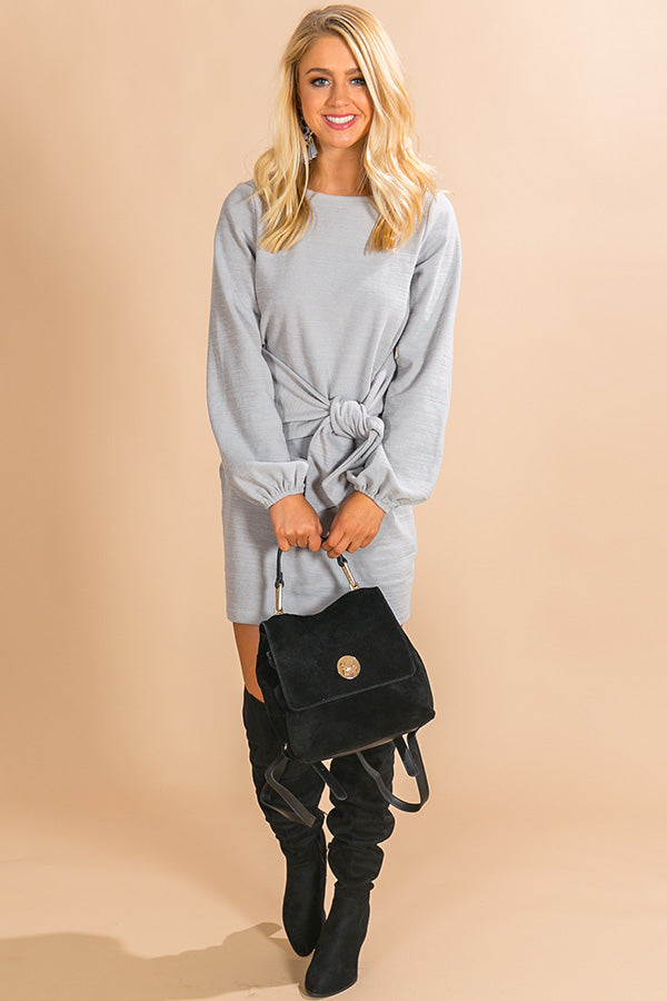 Pinot In Colorado Sweater Dress In Grey Image - 1