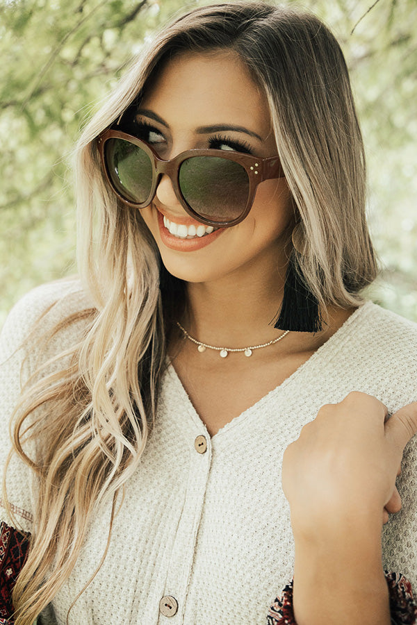 Eyes On The Prize Sunnies In Merlot Image - 1