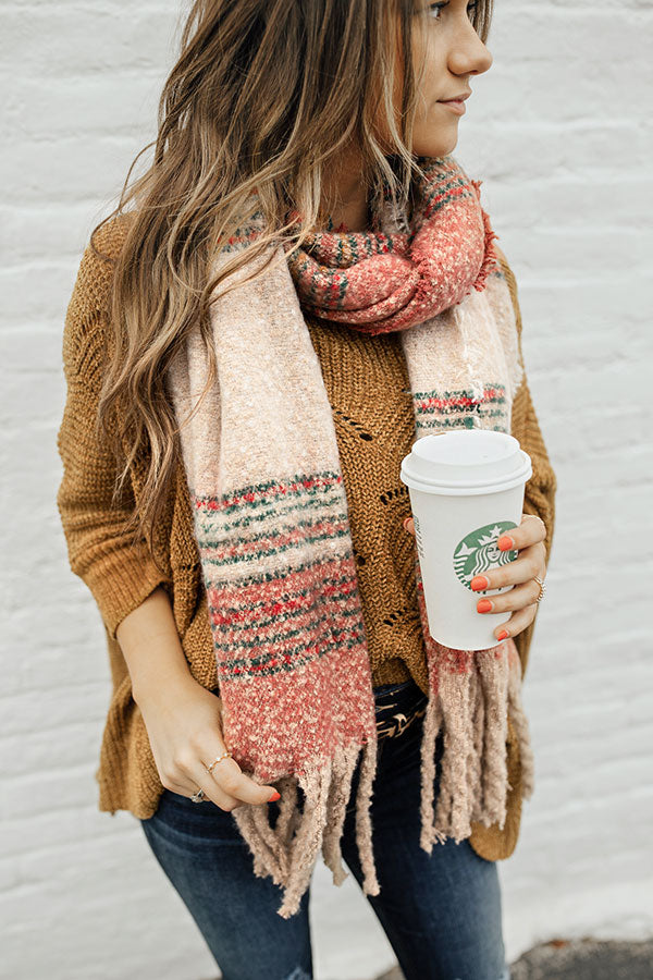 Stay Cozy Scarf In Rose Image - 2