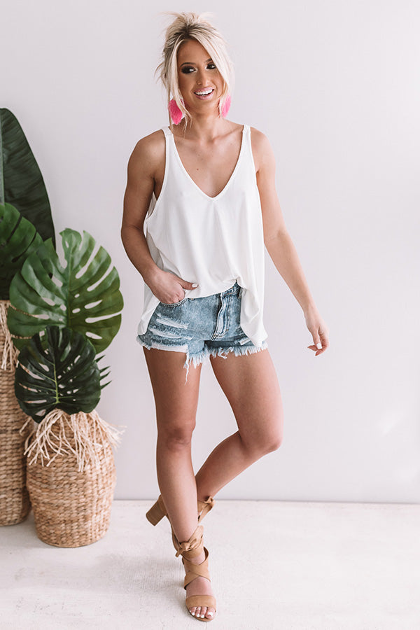 Pinot and Paparazzi Shift Tank in Ivory Image - 2