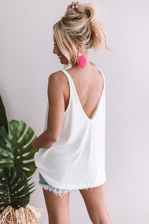 Pinot and Paparazzi Shift Tank in Ivory Image - 5