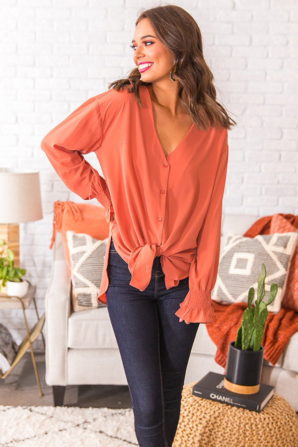 Blogger Bombshell Shift Top In Peach