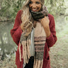 Stay Cozy Scarf In Forest Image - 1