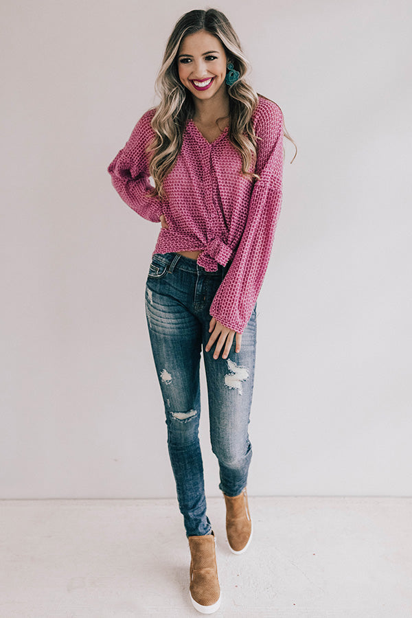 Cappuccinos and Chit Chat Knit Top Image - 2