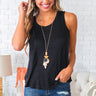 Beauty Basics Shift Tank In Black Image - 1