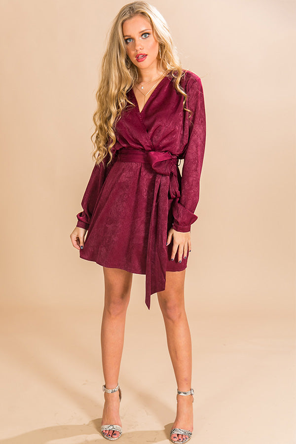 Love At First Sight Dress In Wine Image - 1