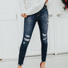 The Sienna High Waist Distressed Skinny Image - 1