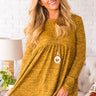 Chic In The Alps Babydoll Top In Mustard Image - 1
