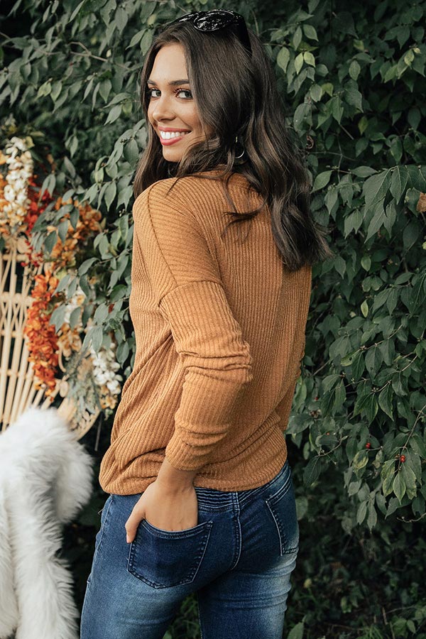 S'mores And Kisses Front Tie Top Image - 4