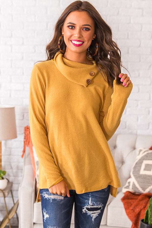 Cozy In Connecticut Shift Sweater In Primrose Yellow