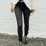 The Megan High Waist Distressed Skinny Image - 1