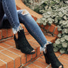 The Emery Faux Suede Bootie in Black Image - 1