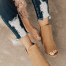 The Gabby Perforated Bootie in Tan Image - 1