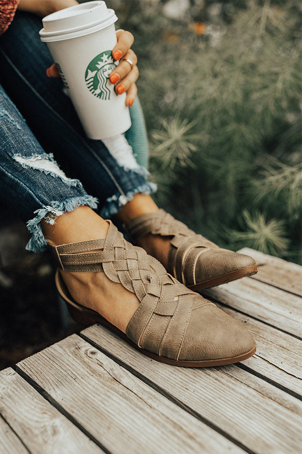 The Lucille Flat in Dark Taupe Image - 3