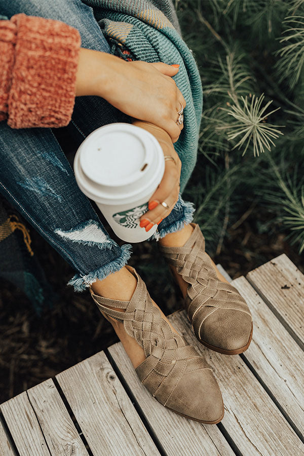 The Lucille Flat in Dark Taupe Image - 1