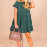 Love Potion Babydoll Dress in Hunter Green Image - 1
