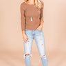 Chilly Morning Top in Mocha Image - 1