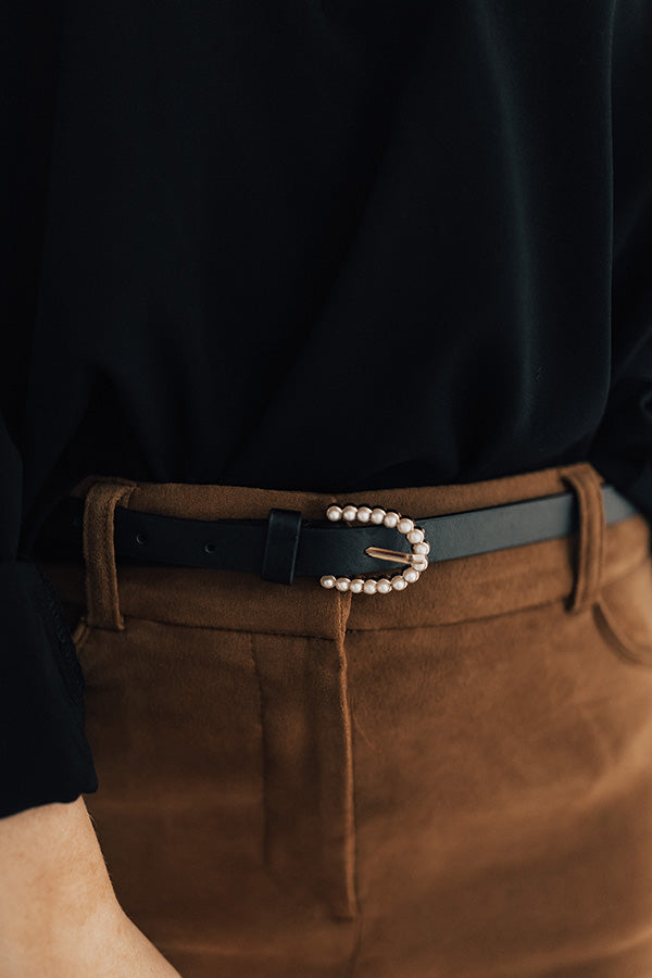 Champagne Perfection Belt in Black Image - 2