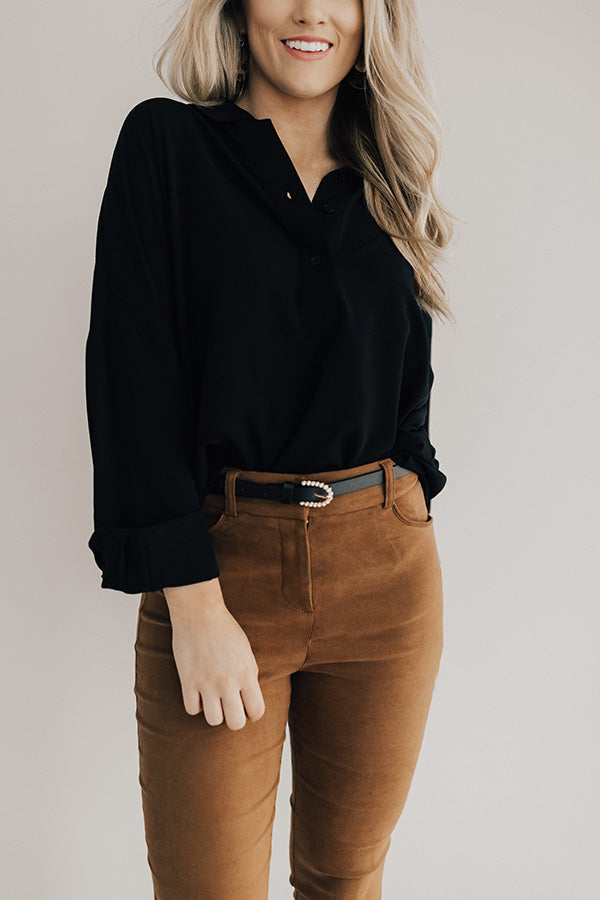 Champagne Perfection Belt in Black Image - 3