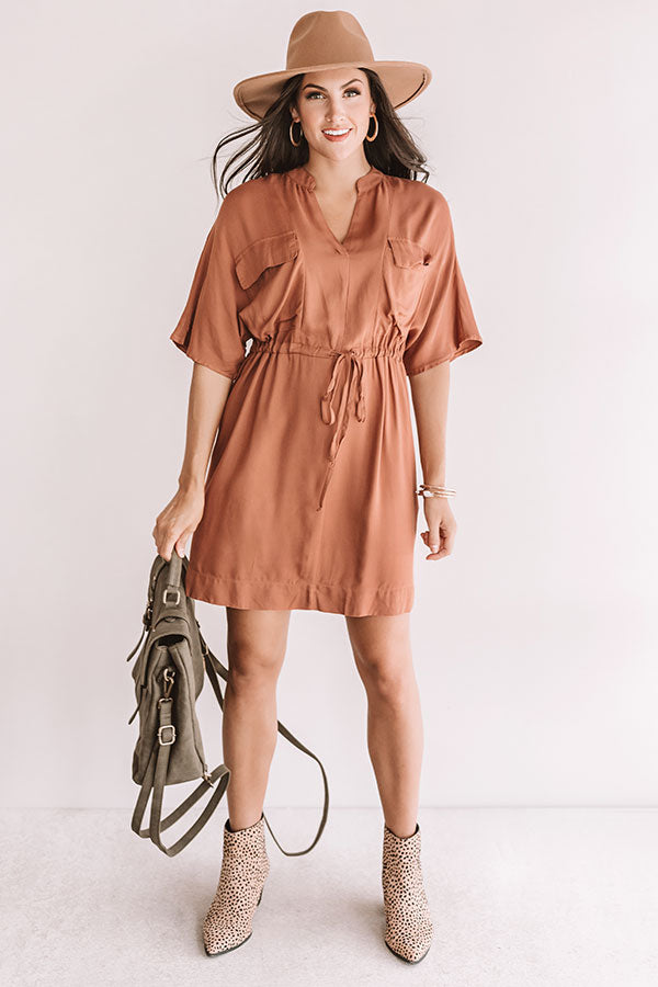 Harvest Honey Dress in Cinnamon Image - 2