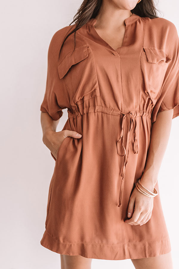 Harvest Honey Dress in Cinnamon Image - 3