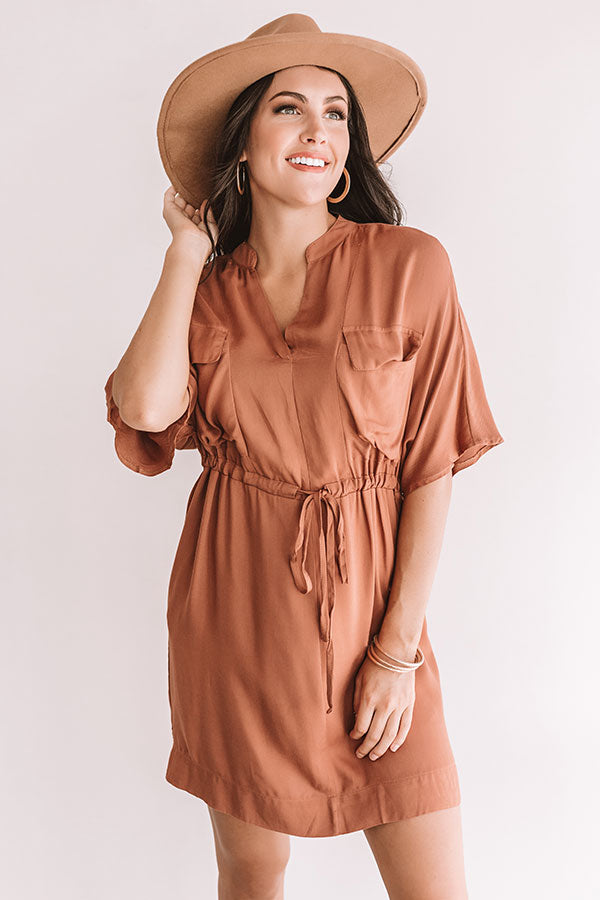 Harvest Honey Dress in Cinnamon Image - 1