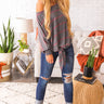 Forever Cozy Stripe Top In Sangria Image - 1