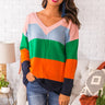 Cozy Call Stripe Shift Sweater Image - 1