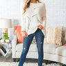 California Dreamin' Chenille Sweater in Ivory Image - 1