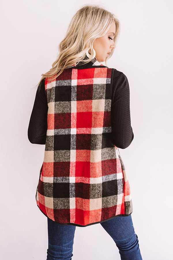 Colorado Cafe Plaid Vest Image - 5