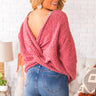 Cozy In Love Twist Back Sweater Image - 1