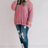 Season Of Snuggles Tunic Sweater in Pink Curves Image - 1
