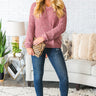 Coffee Cuddles Chenille Sweater In Blush Image - 1