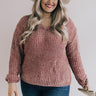 Coffee Cuddles Chenille Sweater In Blush Curves Image - 1
