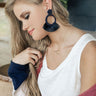 Cocktail Queen Earrings In Navy Image - 1