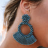 Cocktail Queen Earrings In Teal Image - 1