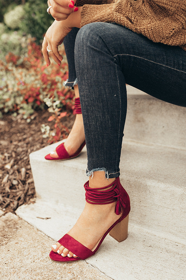 All The Goals Heel in Merlot Image - 1