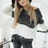 Moonlight Magic Color Block Sweater in Charcoal Image - 1