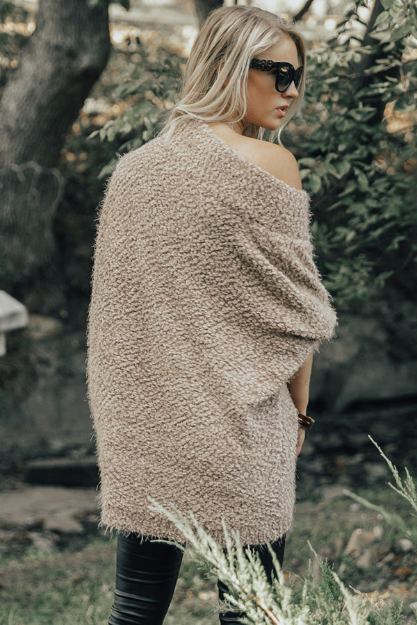 Upper East Side Snuggles Tunic Sweater in Iced Mocha Image - 5