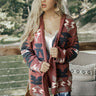 Vermont Road Trip Cardigan In Rustic Rose Image - 1