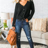Warm Welcome Knit Top In Black Image - 1