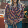 Pumpkin Patch Pretty Stripe Top Curves Image - 1