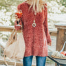 Madison Avenue Chenille Sweater In Rustic Rose Image - 1