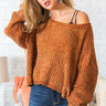 Denver Date Night Cropped Chenille Sweater in Cinnamon Image - 1
