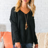 Cappuccino Calling Shift Sweater in Black Image - 1