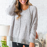 Warm Fuzzy Feelin' Sweater in Grey Image - 1