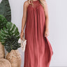 Vineyard Views Crochet Maxi In Rose Image - 1