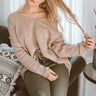 Cappuccino Calling Shift Sweater in Warm Taupe Image - 1