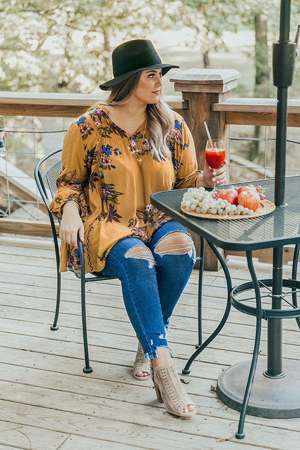 Berkshire Bubbles Floral Shift Top Curves Image - 1