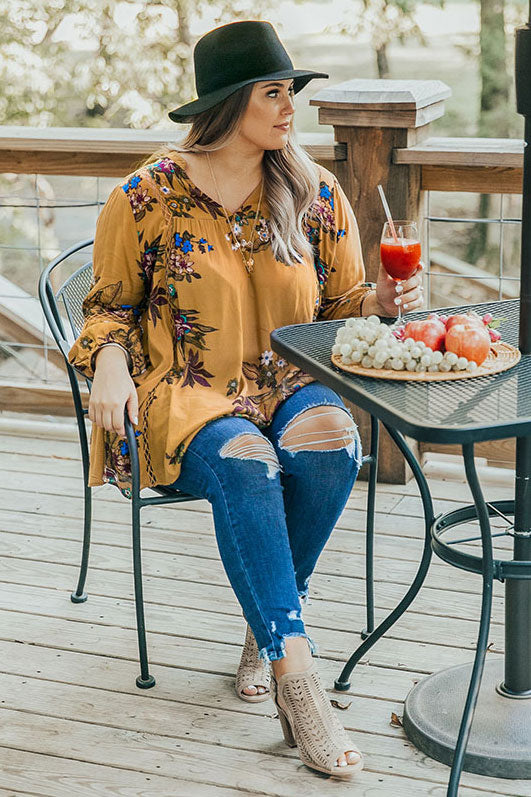 Berkshire Bubbles Floral Shift Top Curves Image - 2